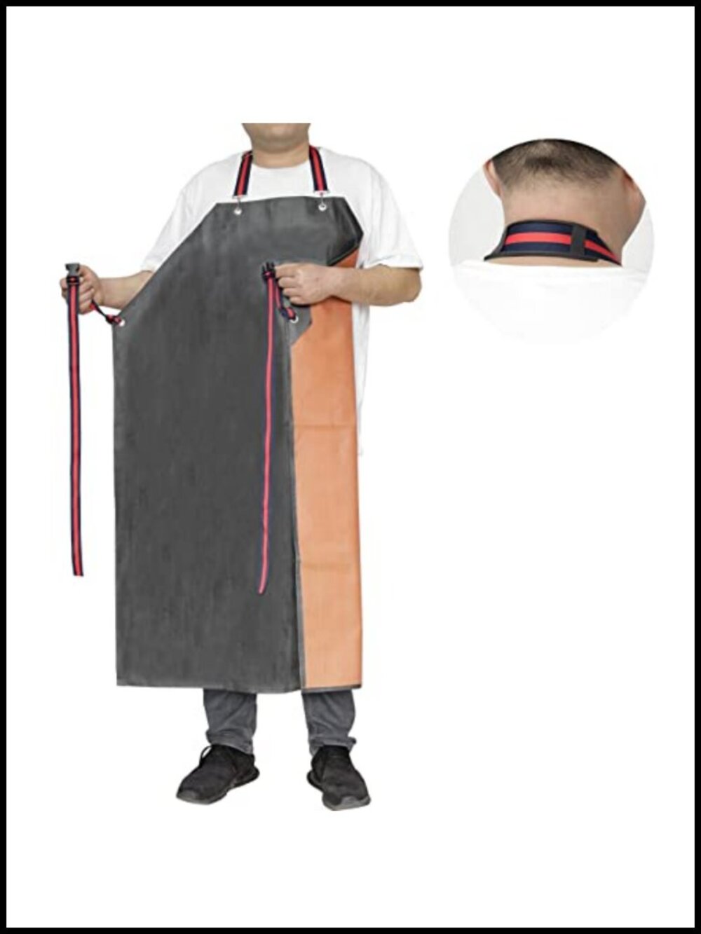 Hycar Nitrile Rubber Apron Waterproof Chemical Oil Resistant XL